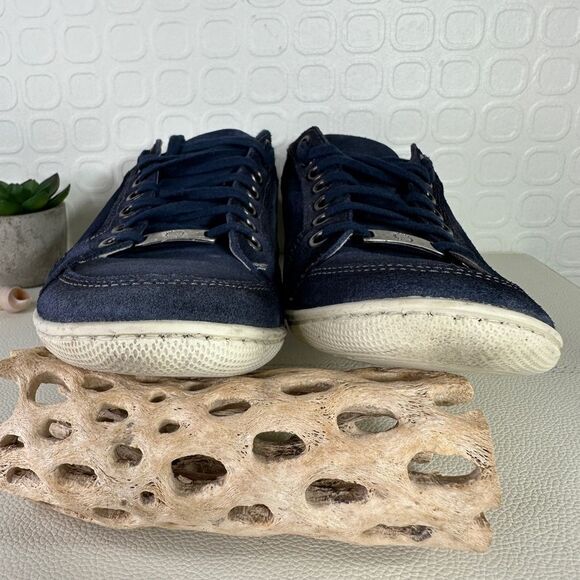 Raphael Steffens Navy Suede Sneakers Size 40 US 9 - Picture 4 of 9